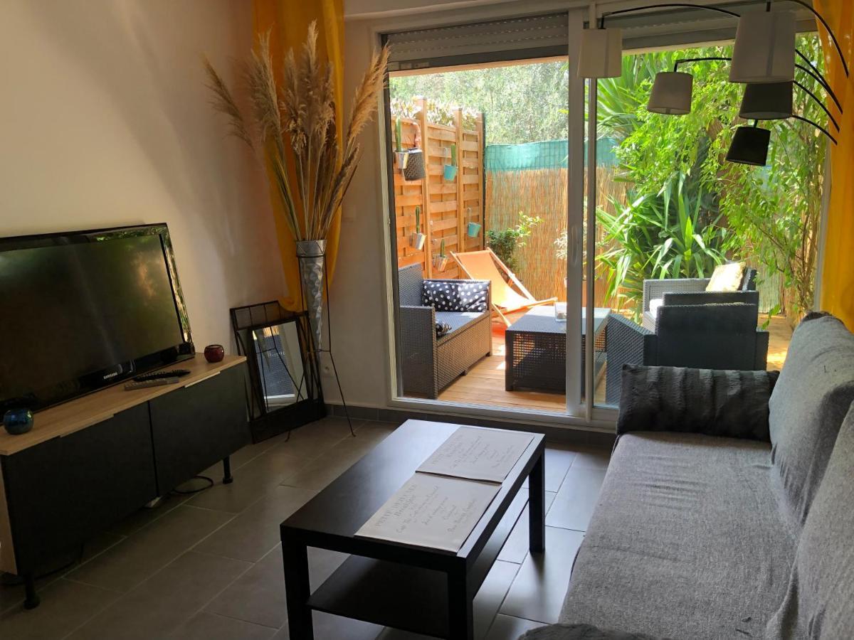 Agreable T2 Traversant Rdc Avec Terrasse + Balcon+ Parking 2 Places Montpellier Exterior foto